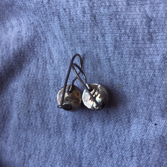 Genuine pearl and 925 sterling silver earrings - Picture 6 of 6